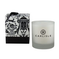 11oz Spa Soy Candle in Black and White Damask Box